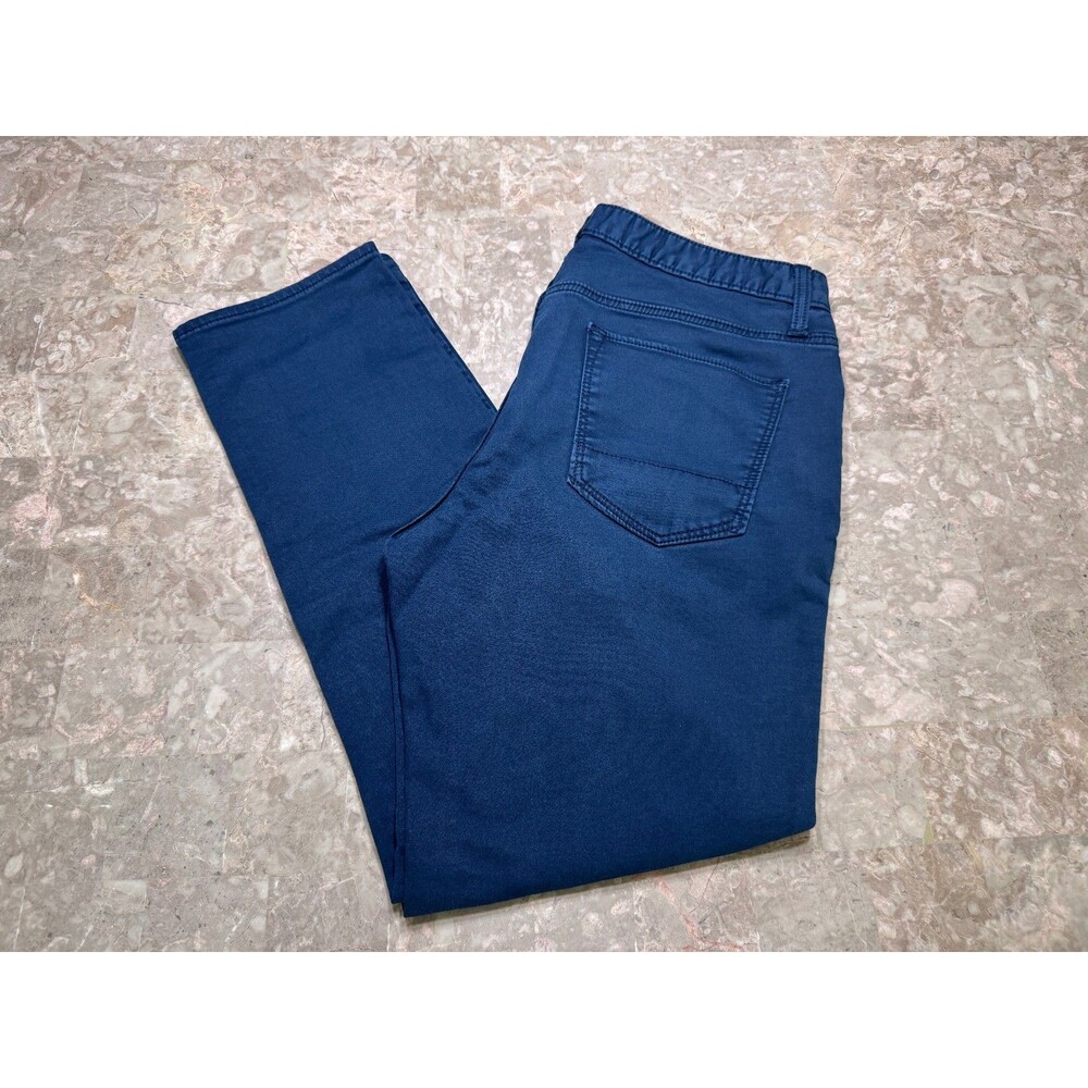 Banana Republic Men's Slim Fit Travel Jean Preppy Navy Jeans , Actual Size 34x28